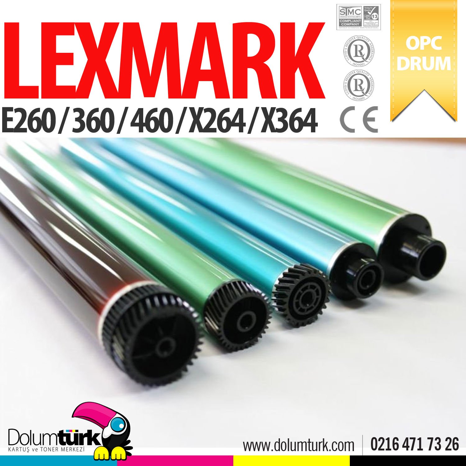 Lexmark E260 / E360 / E460 / X264 / X364 Tek Drum