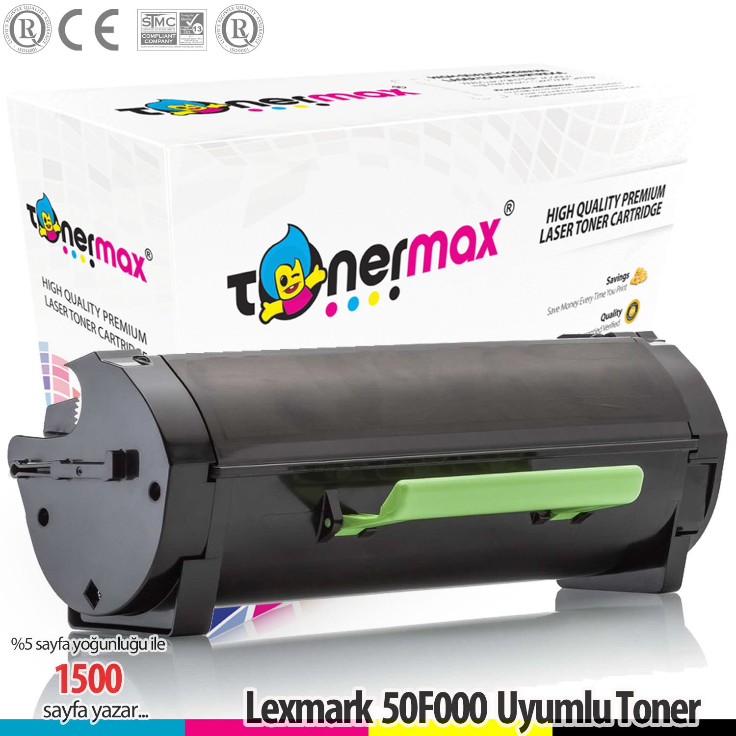 Lexmark 500 / 50F5000 / MS310 / MS410 / MS510 / MS610 Muadil Toner 1.5K