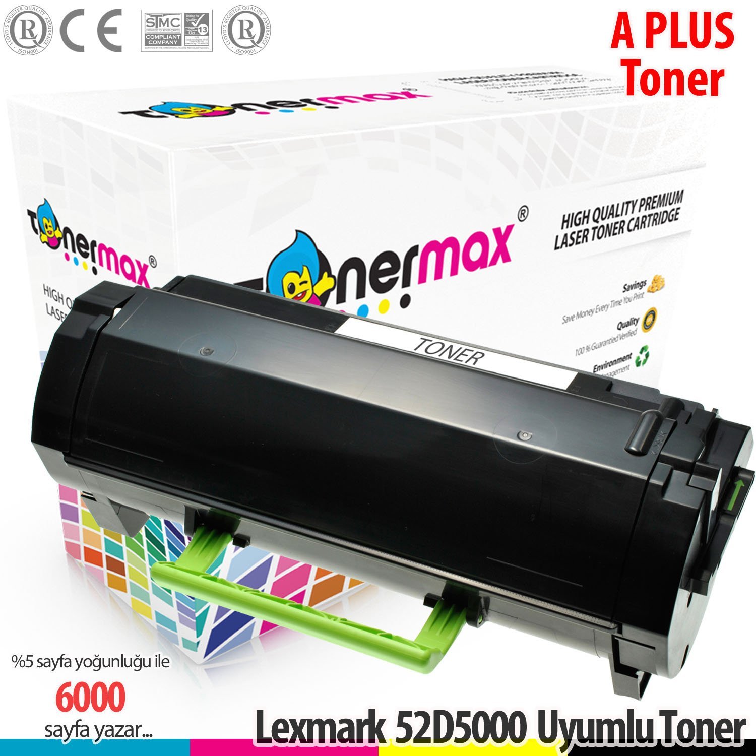 Lexmark 525 / 52D5000 / MS810 / MS811 / MS812 A Plus Muadil Toneri 6K