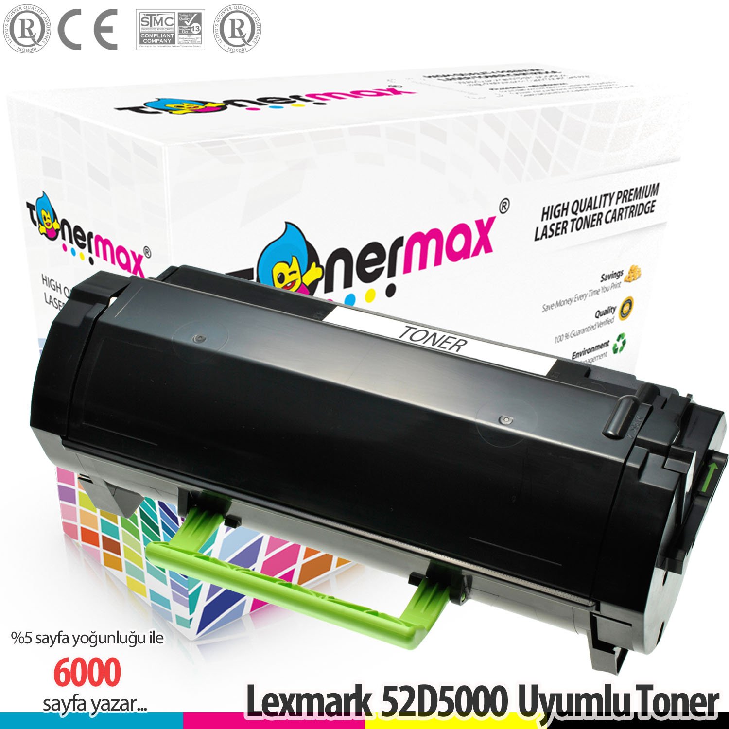 Lexmark 525 / 52D5000 / MS810 / MS811 / MS812 Muadil Toneri 6K