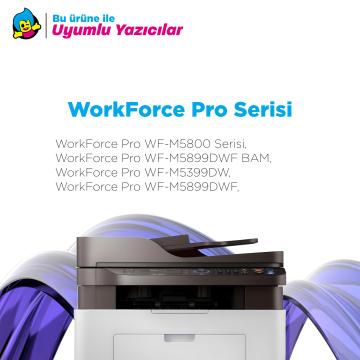Epson T12E1 - C13T12E140 Muadil Kartuş 10K/ WorkForce Pro WF-M5800 / WF-M5899DWF BAM / WF-M5399DW /WF-M5899DWF