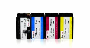 Hp 711XL CZ133A / CZ132A / CZ131A /  CZ130A Muadil Kartuş Set