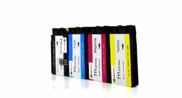 Hp 711XL CZ133A / CZ132A / CZ131A /  CZ130A Muadil Kartuş Set