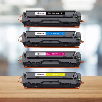 Canon CRG-055 Muadil Toner Takım - Çipsiz/ LBP-662Cdw / LBP-664Cx / MF-741Cdw / MF-742Cdw / MF-743Cdw / MF-744Cd / MF-745Cdw / MF-746Cx