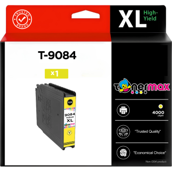 Epson T-9084 Sarı Muadil Kartuş - Yüksek Kapasiteli / Epson WorkForce Pro WF-6090DTWC/WF-6090D2TWC/WF-6590DWF/WF-6590DTWFC/WF-6590D2TWFC