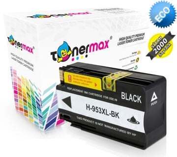 Hp 953XL L0S70AE Siyah Muadil Kartuş