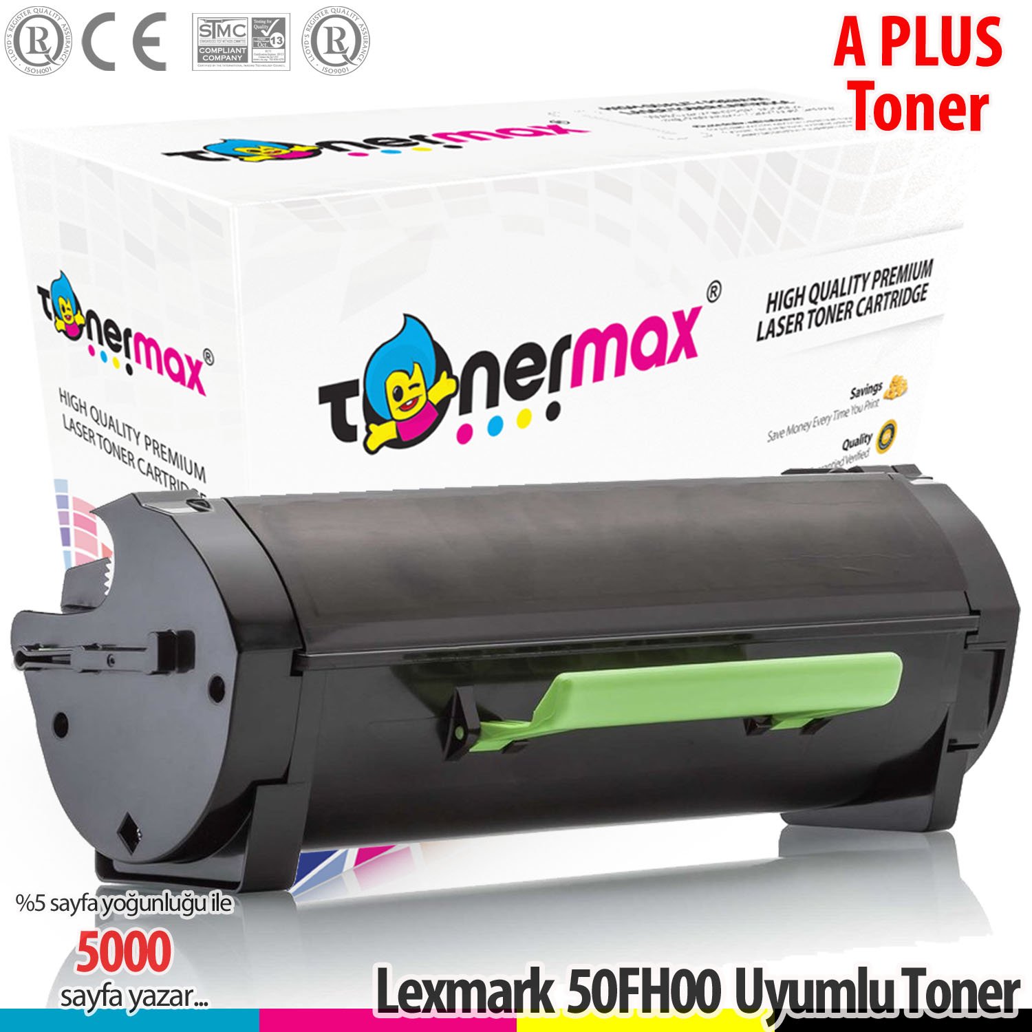 Lexmark 505H / 50F5H00 / MS310 / MS410 / MS510 / MS610 A Plus Muadil Toner 5K