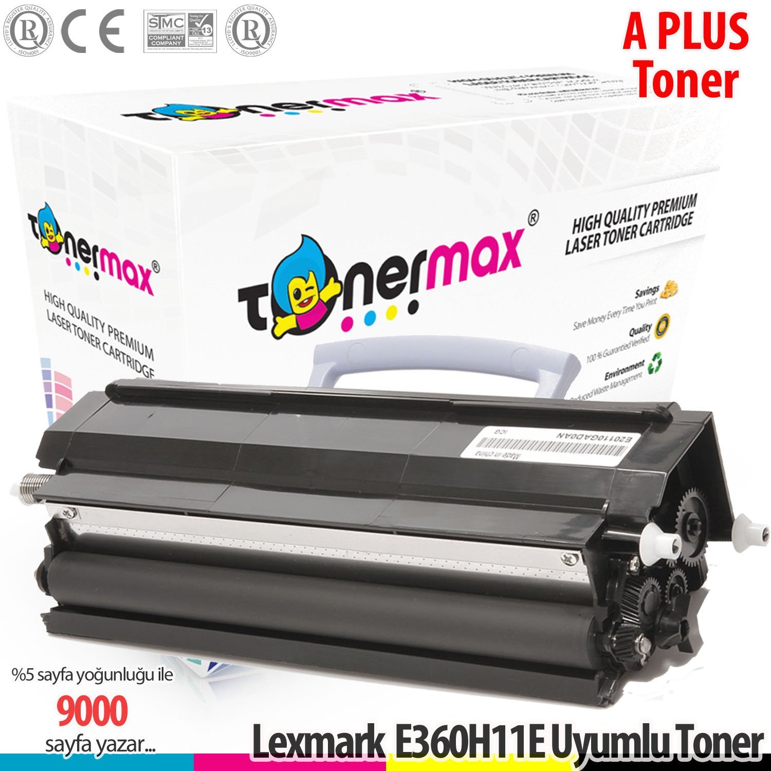 Lexmark E360H11E / E360 / E460 / E462 / E360DN / E360D / E460dn / E460dw / E462dtn Muadil Toner 9K