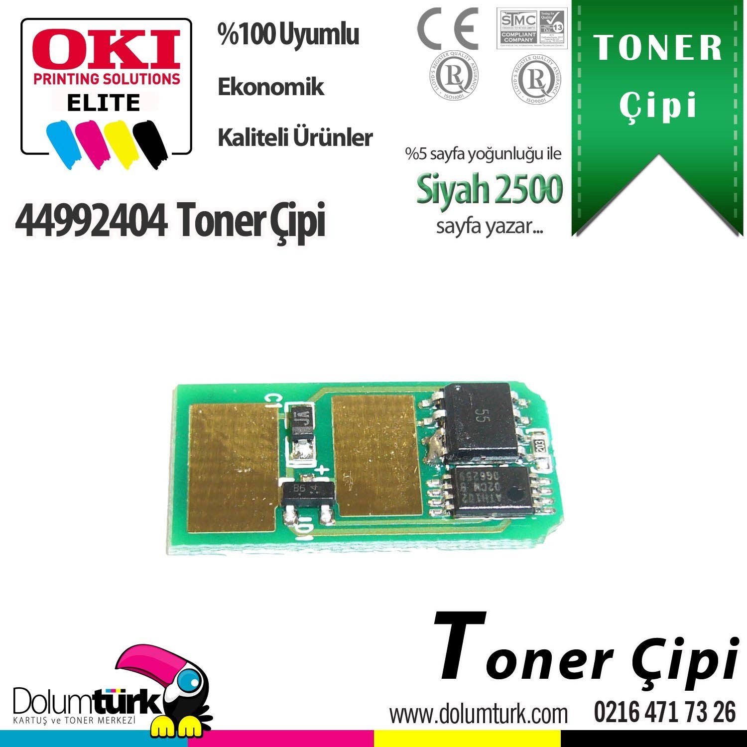 Oki 44992404 Toner Çipi