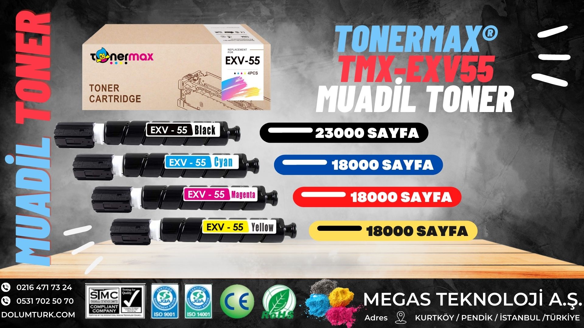 TonerMAX® TMX-55 MUADİL TONER