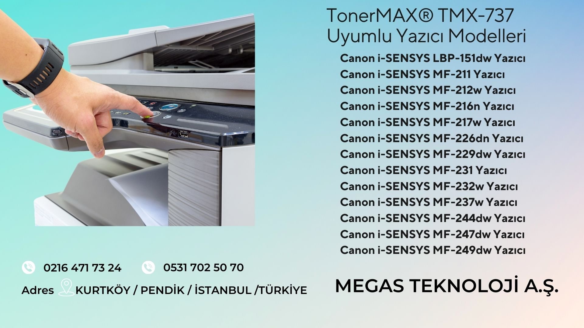 CANON CRG-737 MUADİL TONER