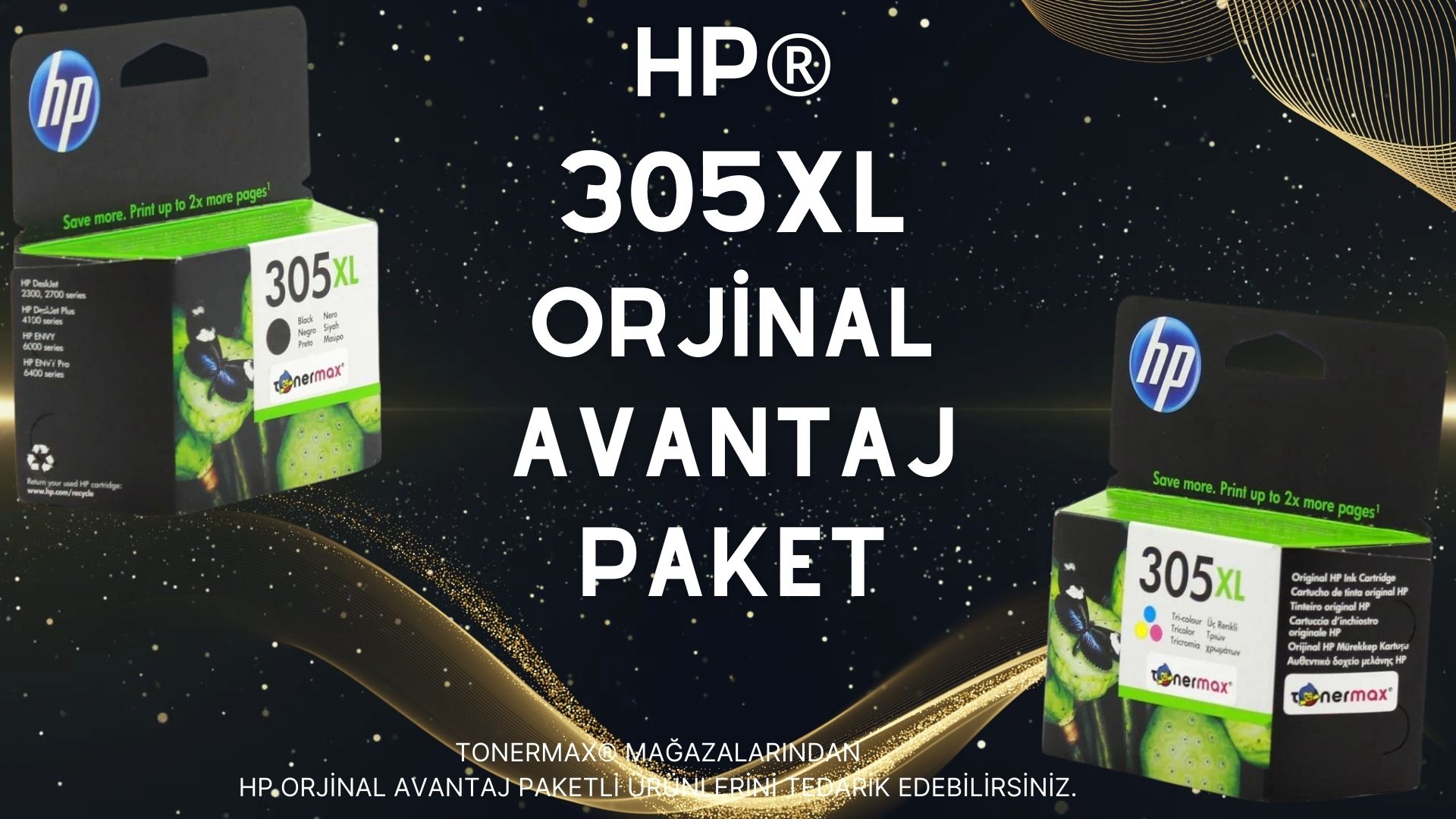 HP 305XL AVANTAJ PAKET ORJİNAL KARTUŞ