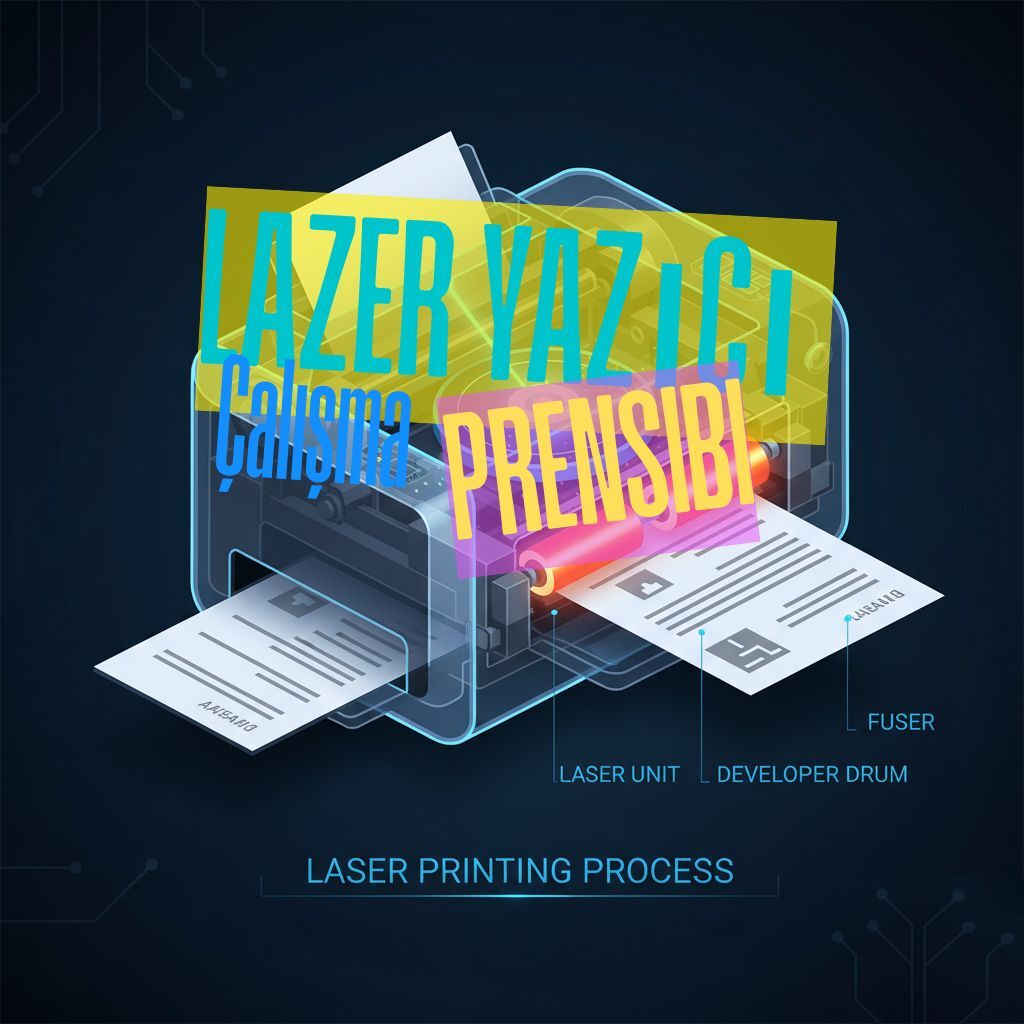 Lazer Yazıcı Çalışma Prensibi: Toner Kağıda Adım Adım Nasıl Yapışır?