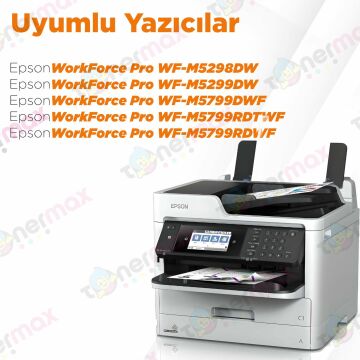 Epson T9661XXL Muadil Kartuş 2'li Avantaj Paket / WF-M5298DW / M5299DW / M5799RDWF / M5799RDTWF / M5799RDWF  C13T966140