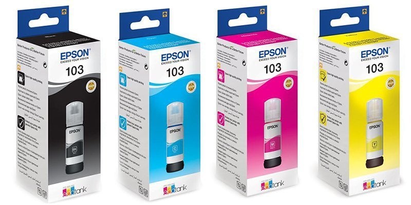 Epson 103 Orjinal Mürekkep Set / L1110 / L3110 / L3111 / L3150 / L3151 / L3156 / L3160 / L5190