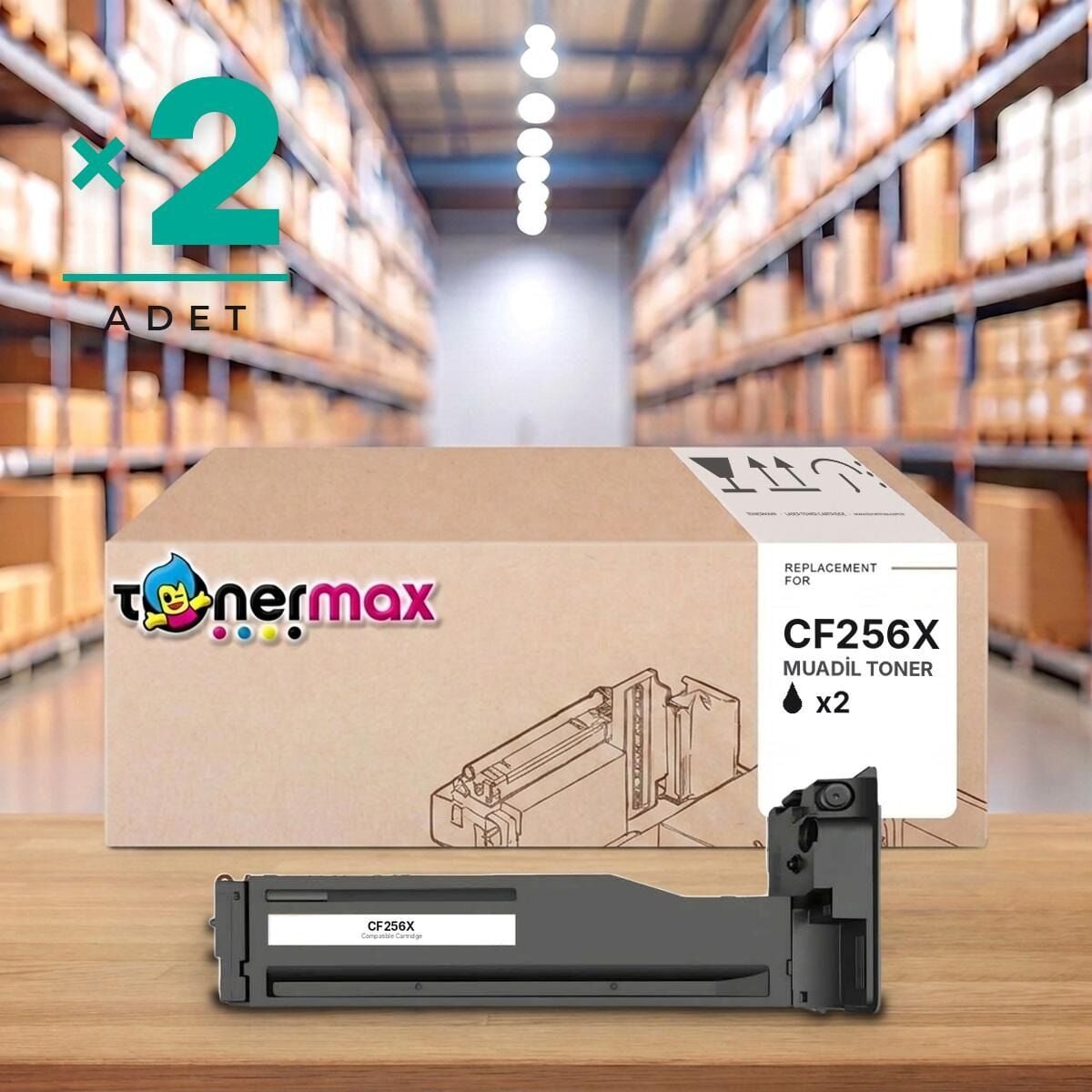 TonerMAX® CF256X Muadil Toner — 2'li Paket