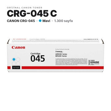 Canon CRG-045 / LBP611Cn / LBP613Cdw / MF631Cn / MF633Cdw / MF635Cx Mavi Orjinal Toner