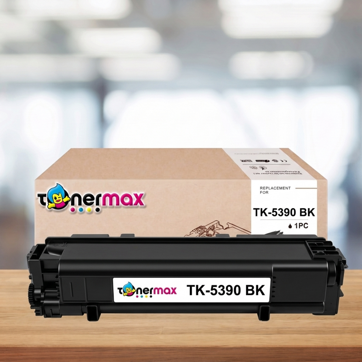 Kyocera TK-5390 Muadil Toner Siyah - Çipli / ECOSYS PA4500cx