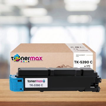 Kyocera TK-5390 Muadil Toner Mavi - Çipli / ECOSYS PA4500cx