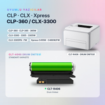 Samsung CLT-R406 Muadil Drum Ünitesi / CLP-360 / CLX-3300 / C410 / C460