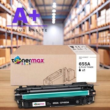 Hp 655A CF450A Siyah Muadil Toner A Plus / Color LaserJet Enterprise M652 / M653 / MFP M681 / M682