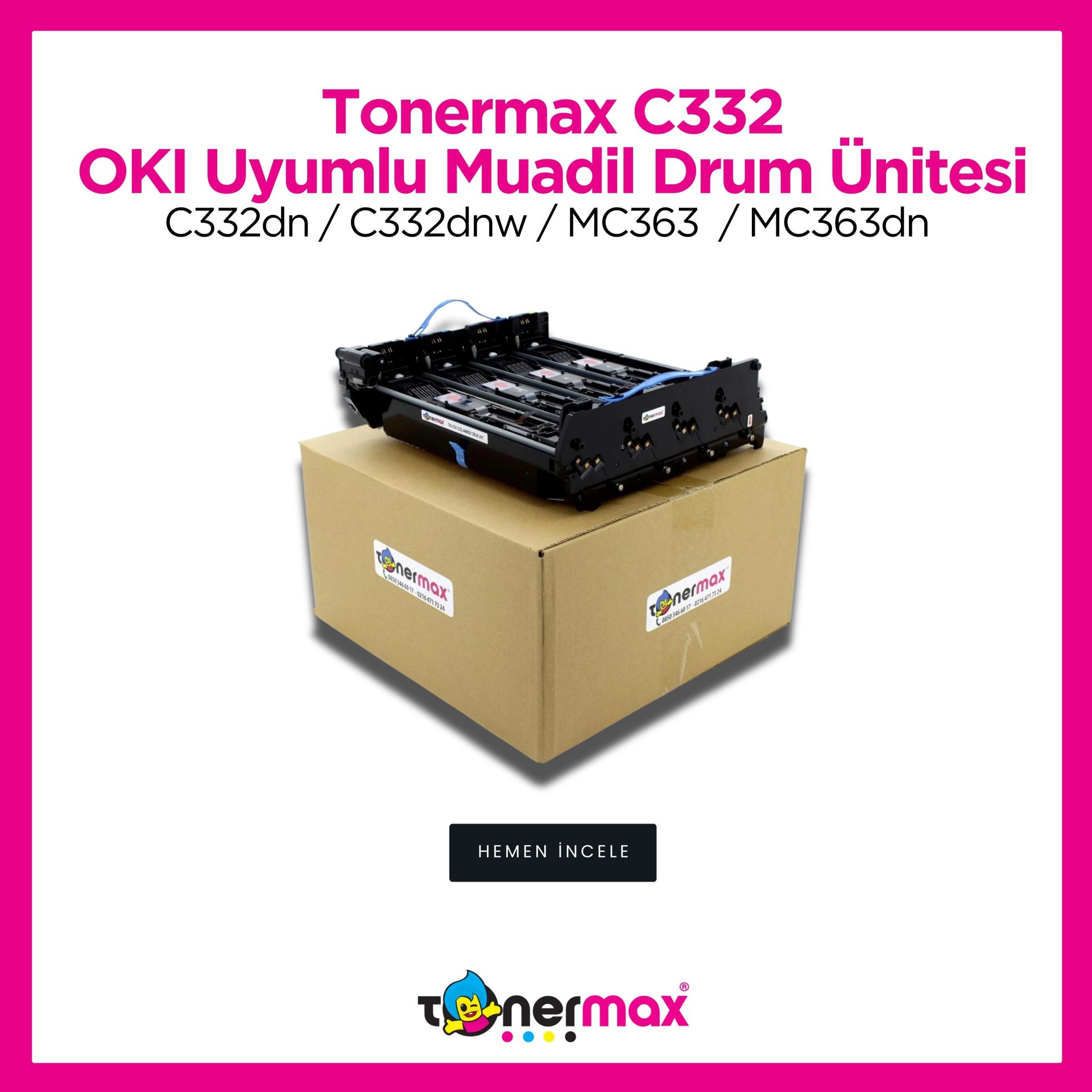 Oki C332 / MC363 Muadil Drum Ünitesi