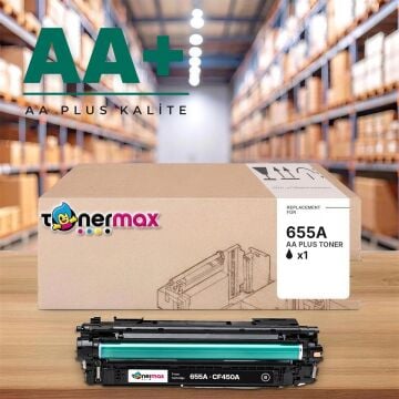 Hp 655A CF450A Siyah Muadil Toner AA Plus / Color LaserJet Enterprise M652 / M653 / MFP M681 / M682