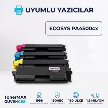 Kyocera TK-5390 Muadil Toner Set (4 Renk) - Çipli / ECOSYS PA4500cx