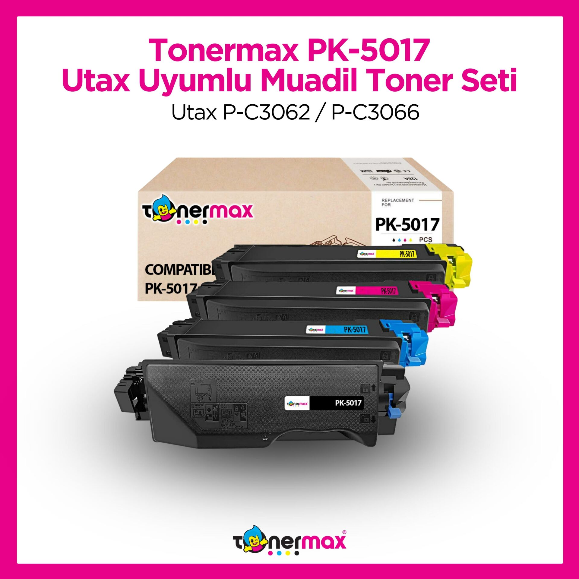 Utax PK-5017 Muadil Toner Set / Utax P-C3062 / P-C3066