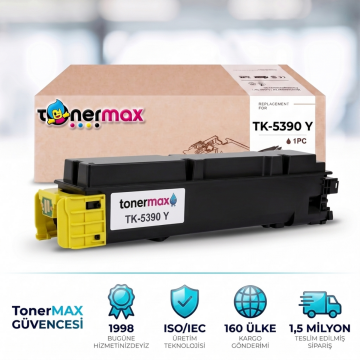 Kyocera TK-5390 Muadil Toner Sarı - Çipli / ECOSYS PA4500cx