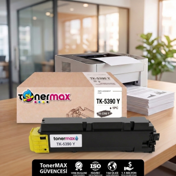 Kyocera TK-5390 Muadil Toner Sarı - Çipli / ECOSYS PA4500cx