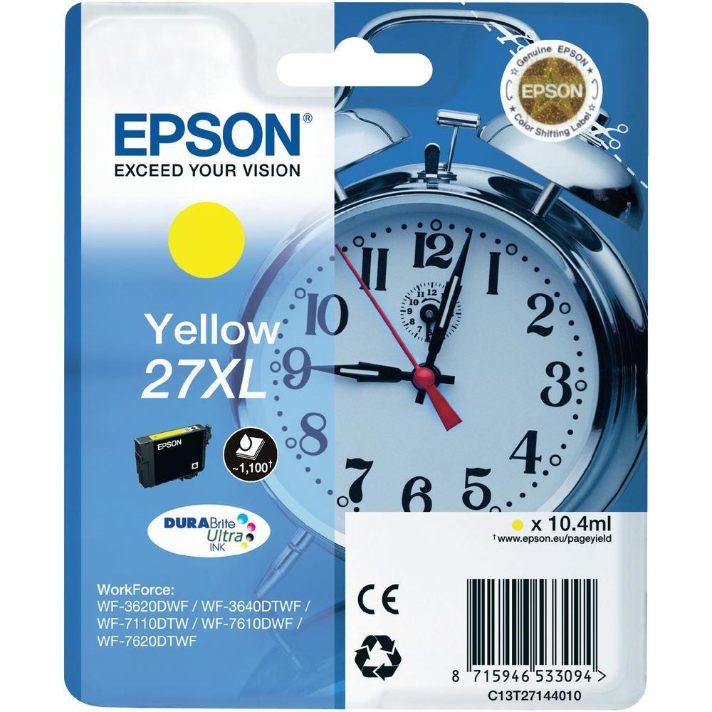 Epson 27XL / T2714XL / Work Force WF-3620 / WF-3640 / WF-7110 / WF-7610 / WF-7620 Orjinal Sarı Kartuş