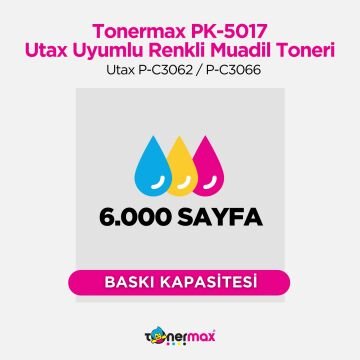 Utax PK-5017 Muadil Toner Sarı/ Utax P-C3062 / P-C3066