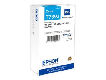 Epson 78XXL / T7892 /Workforce Pro WF-/WF-5190DW /WF-5620DWF /WF-5690DWF Mavi Orjinal Kartuş