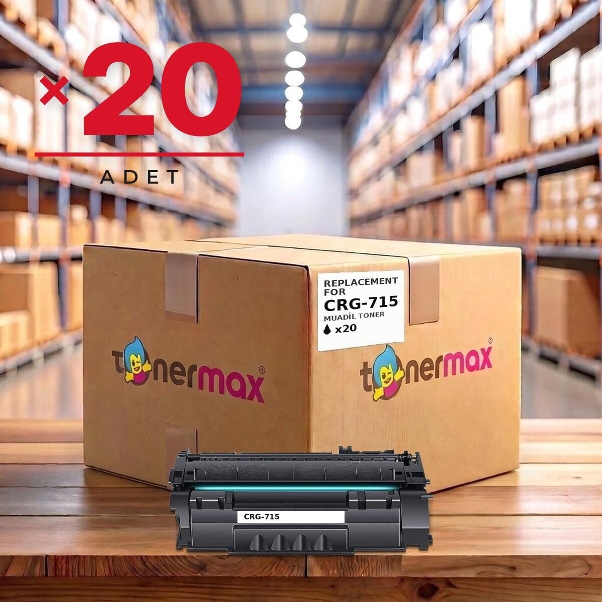 TonerMAX® CRG715 Muadil Toner — 20'li Paket