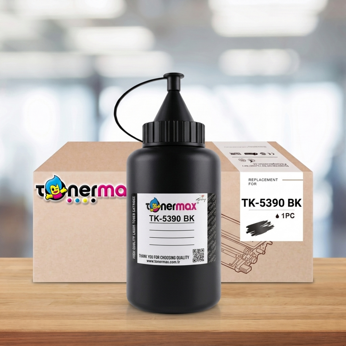 TonerMAX® TTKTK5390K — TK-5390 Siyah Toner Tozu — 300GR