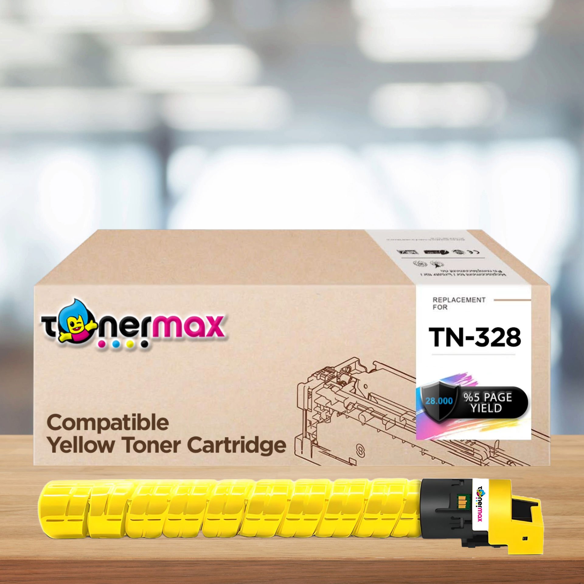 Konica Minolta Uyumlu Tonermax TN-328 Muadil Toner Sarı/ Bizhub C250i / C300i  / C360i
