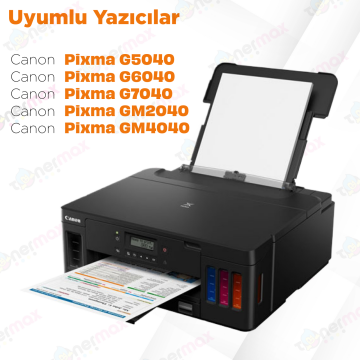 Canon GI-40 Muadil Mürekkep Siyah / Pixma G5040 / Pixma G6040 / G7040 / GM2040 / GM4040