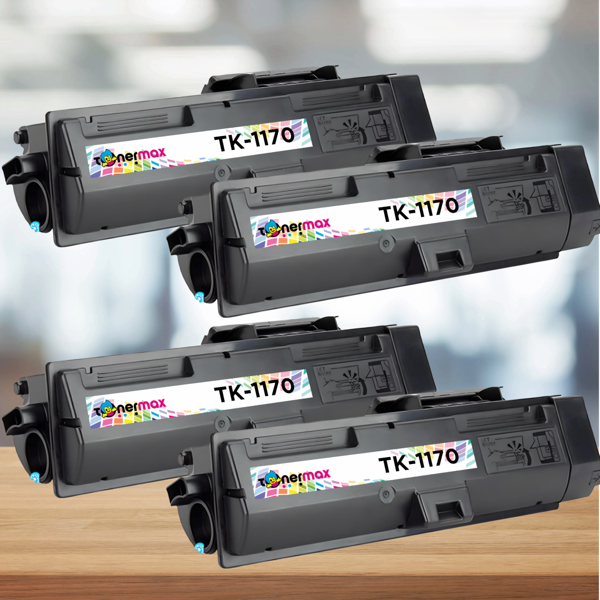 Kyocera Mita TK-1170 Muadil Toner 4'lü Paket