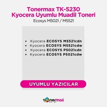 Kyocera TK-5230 Muadil Toner Mavi / Ecosys M5021 / M5521