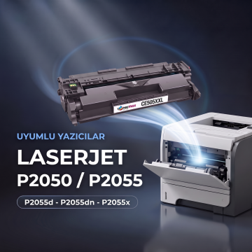 HP CE505XXL / P2050 / P2055 Muadil Toneri - 20'li Paket