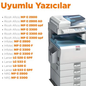Ricoh MPC-2800 Siyah Muadil Toneri / MPC3001 / MPC3300 / MPC3501