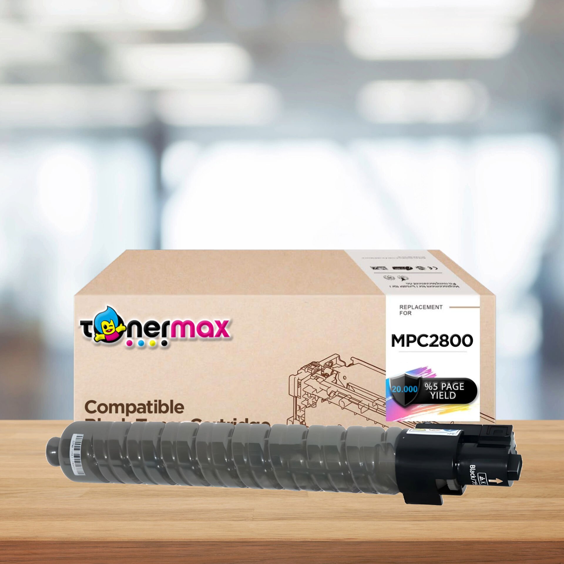 Ricoh MPC-2800 Siyah Muadil Toneri / MPC3001 / MPC3300 / MPC3501