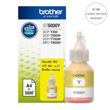 Brother BT-5000Y Sarı Mürekkep/ DCP-T300 DCP-T500W DCP-T700W MFC-T800W / MFC-910