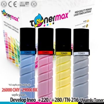 Develop TN-216 Muadil Toneri Set-A PLUS / ineo+ 220 / ineo+ 280