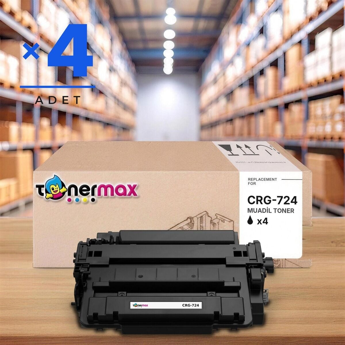 TonerMAX® CRG724 Muadil Toner — 4'lü Paket