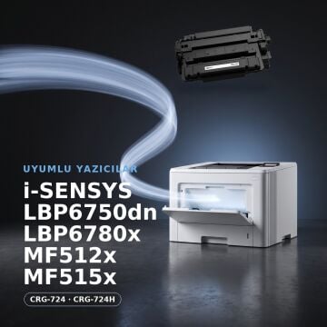 Canon CRG-724 Muadil Toner 2'li Paket / LBP6750 / LBP6780 / MF512 / MF515