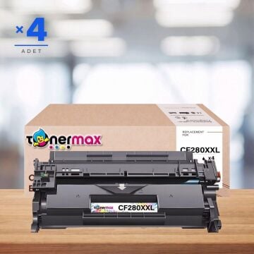 HP CF280XXL / Pro 400 M401 / M425 Muadil Toneri - 4'lü Paket