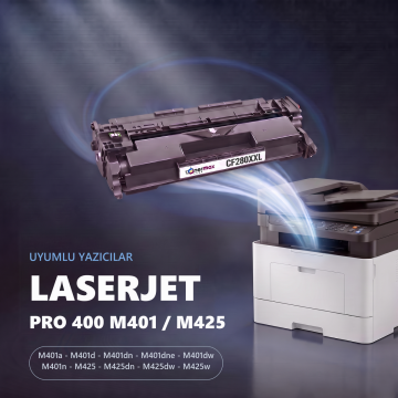 HP CF280XXL / Pro 400 M401 / M425 Muadil Toneri - 4'lü Paket