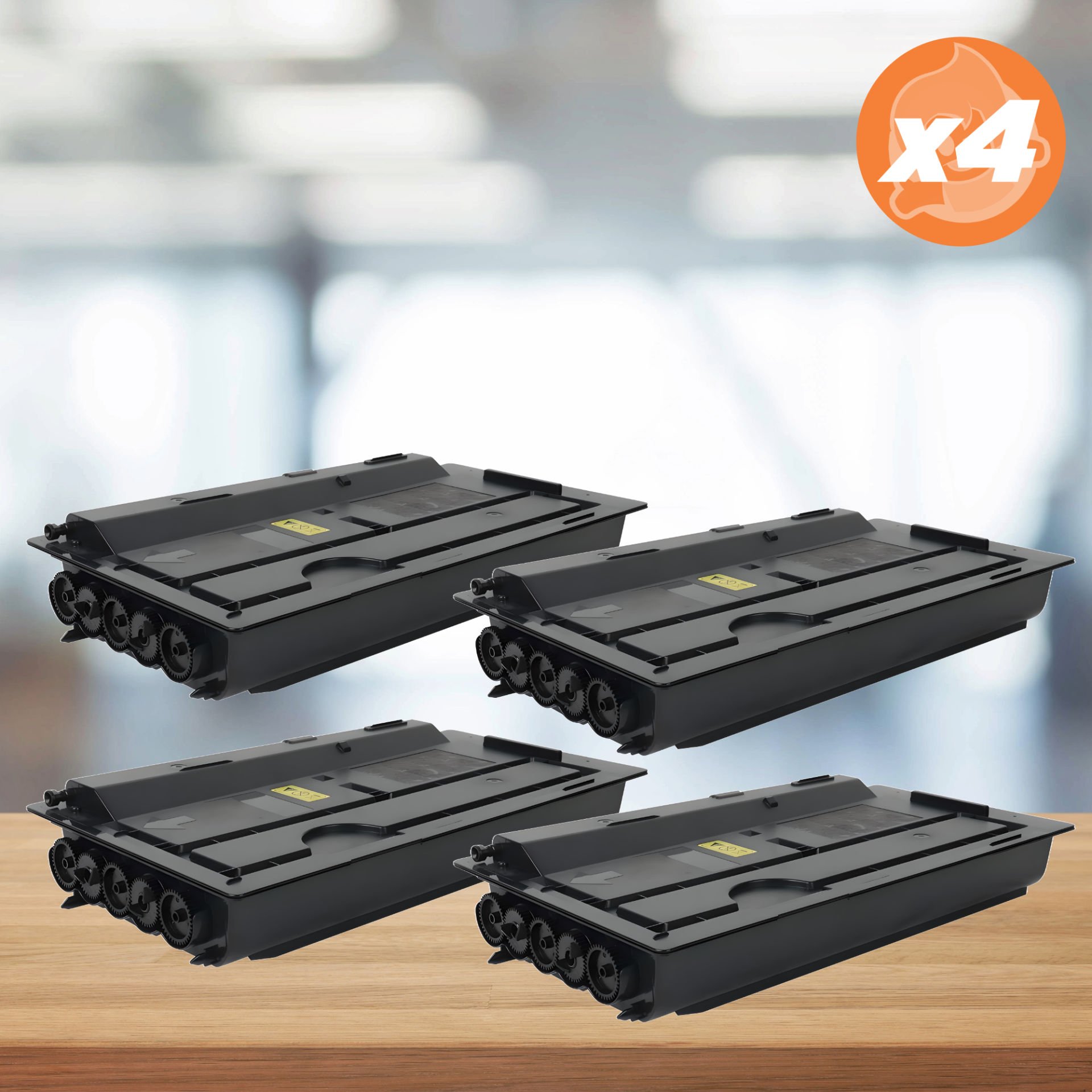 Kyocera TK-7225  Muadil Toner 4'lü Avantaj Paket / Taskalfa 4012i